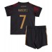 Tanie Strój piłkarski Niemcy Kai Havertz #7 Koszulka Wyjazdowej dla dziecięce MŚ 2022 Krótkie Rękawy (+ szorty)